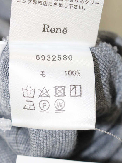 ルネ 6932580 ニット セーター 34 グレー ウール ITZDXTE9C900