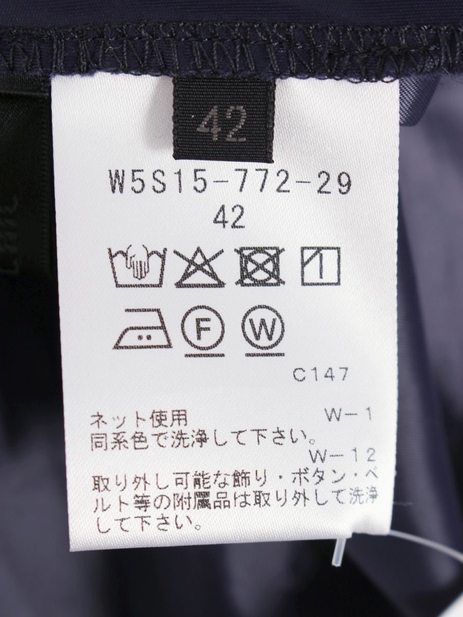 トゥービーシック W5S15-772-29 スカート 42 ネイビー デニムライク IT74H65A2KXK