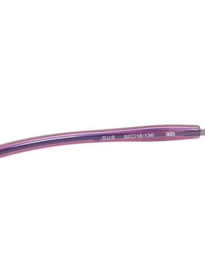 ビビッド ムーン VM-11151 メガネ パープル メタルフレーム スクエア C-250 IT8C5A3OY7SW