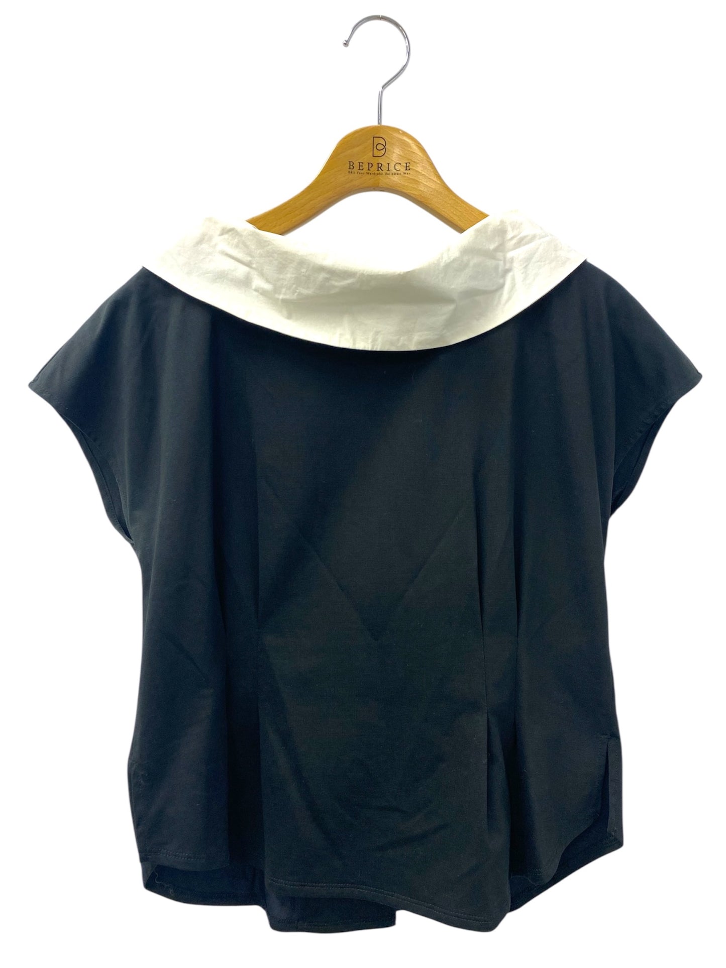エムズグレイシー 015331 Tシャツ カットソー 38 ブラック バックボタン ウエストタック ITMU71SZMVVC 【SALE】