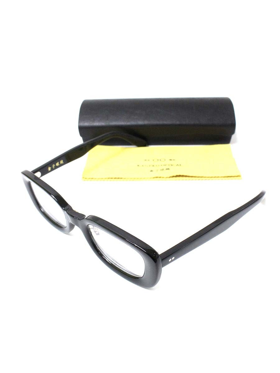 金子眼鏡 KC-62 メガネ ブラック セルフレーム スクエア ITS648TB2529