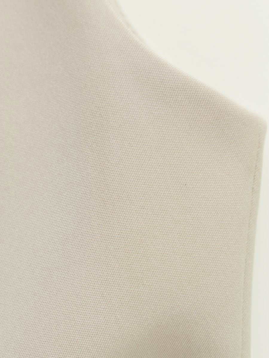 フォクシーニューヨーク 35605 ワンピース 38 グレージュ V字ネック IT2NHLCOGNRZ