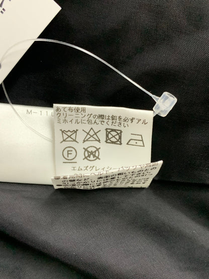 エムズグレイシー 729535 コート 38 ブラック ノーカラー ウール ビジューボタン ITOFAVS43X8G