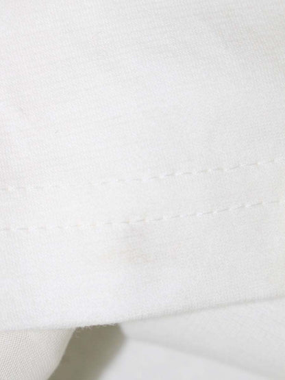 エムズグレイシー 115502 Tシャツ カットソー 40 ホワイト シフォン袖 切替 カメリアリボンモチーフ ITCMXFRRJ7VV