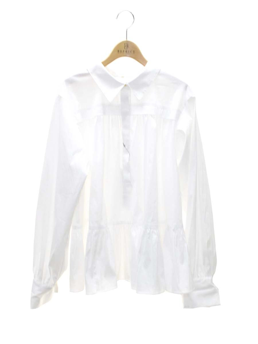 エポカ M5M06-217-01 シャツ 40 ホワイト ブラウス ペプラム ITFULO907H7G