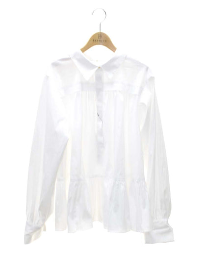 エポカ M5M06-217-01 シャツ 40 ホワイト ブラウス ペプラム ITFULO907H7G