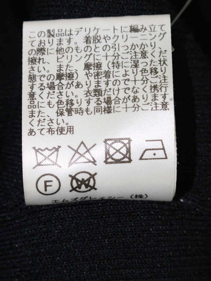 エムズグレイシー 218310 カーディガン 40 ブラック ボレロ ニット リブ ITU0RYGN9CAO