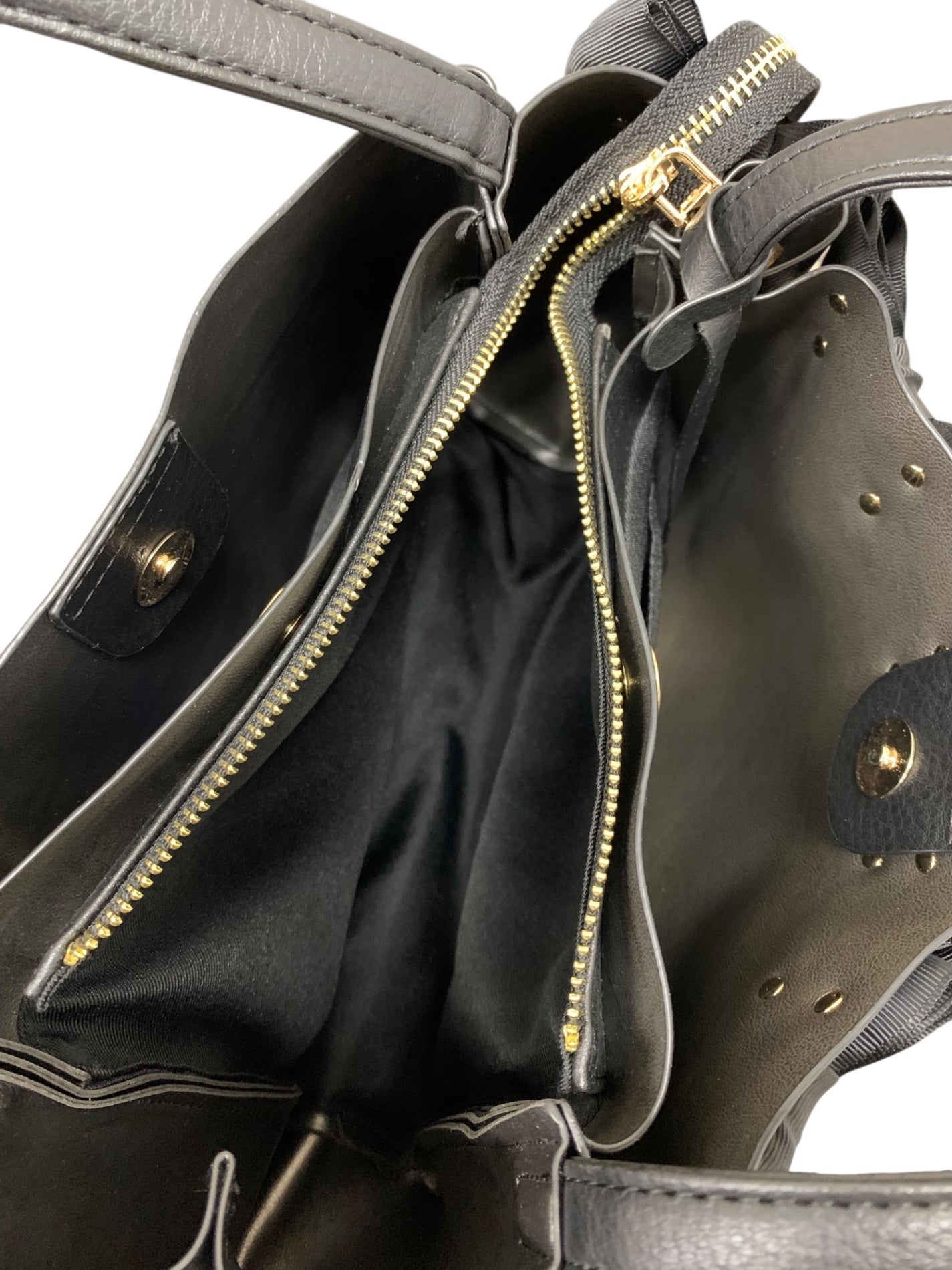 エムズグレイシー リボン付きトート 094516 トートバッグ ブラック リボン ITZUOL96TQDQ