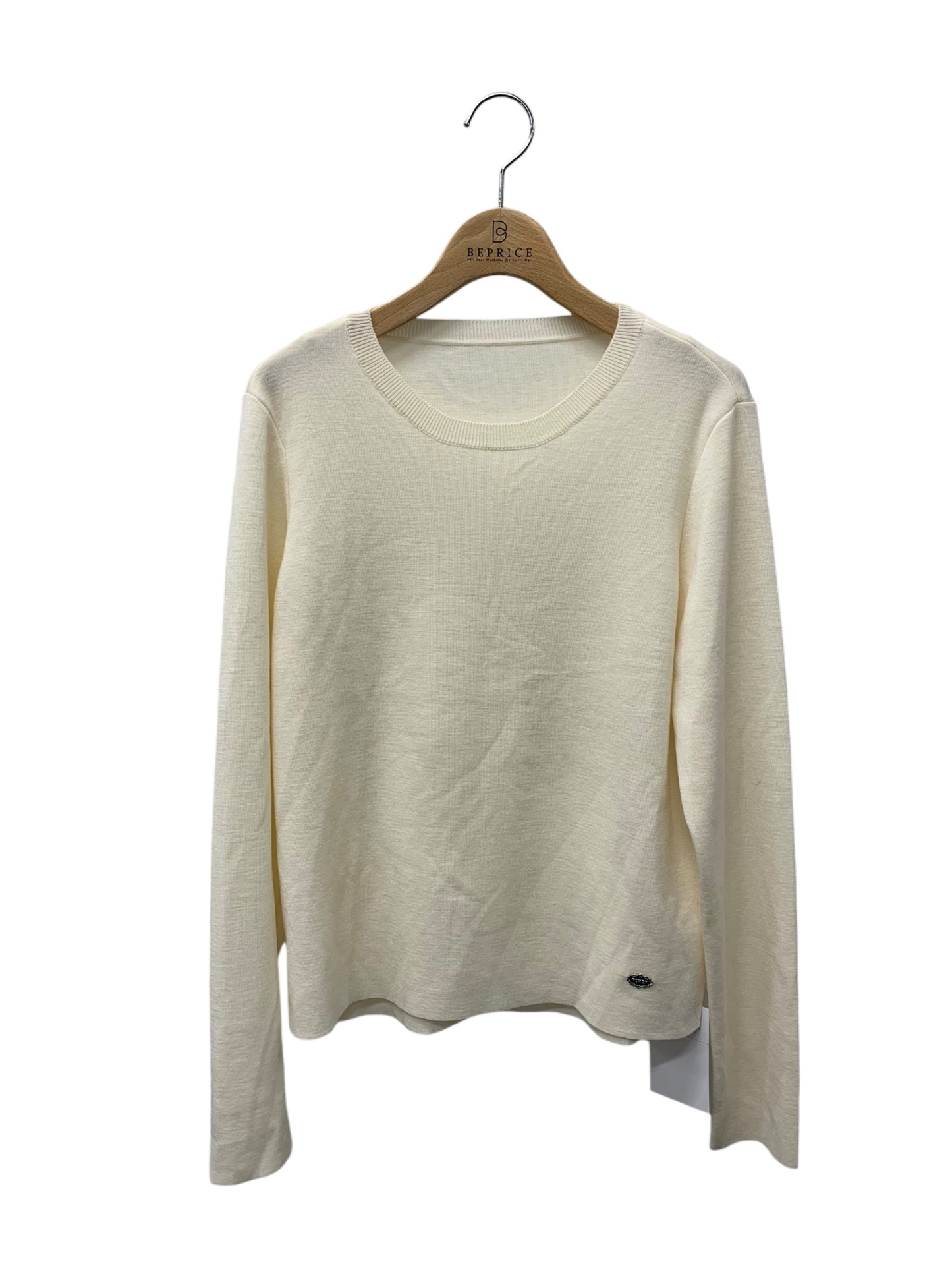 フォクシーブティック Knit Tops 36301 ニットセーター 42 アイボリー 長袖 ITTLYAKPXMY6