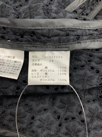 エムズグレイシー 324322 カーディガン 38 ブラック カットワーク ITYDFLRNQ9RU