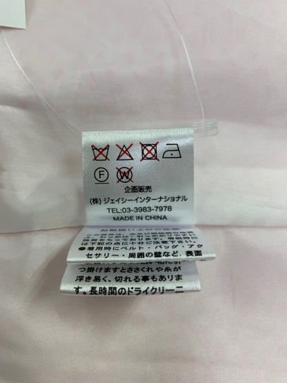 スーパービューティー 2516018 42 ピンク ドット柄コサージュ付きVネック半袖ワンピース ITBZWSWJV6CI