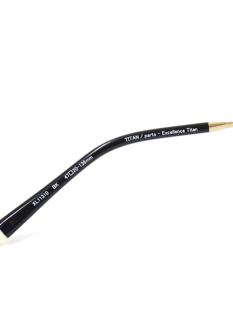 ラインアートシャルマン Solo XL11310 メガネ ブラック/ゴールド メタルフレーム フルリム クラウンパント ITHLCIO3IDVK