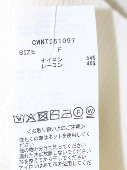 セルフォード カリグラフィーロゴニットプルオーバー CWNT251097 F アイボリー 25年モデル 鈴江奈々アナウンサー着用モデル IT0BUK60C6EG