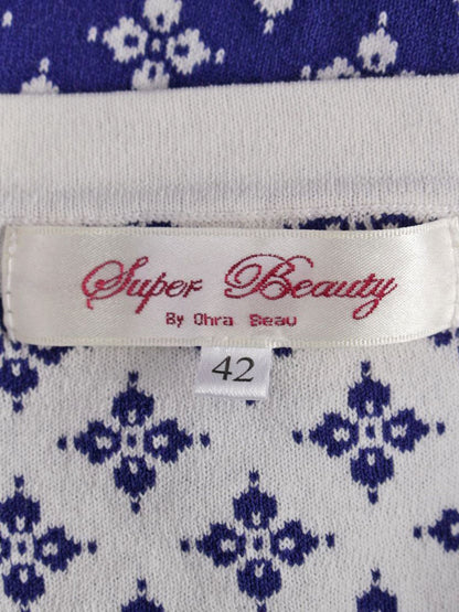 スーパービューティー ボレロ 42 ブルー フェイクパール ノーカラー リボン ITILPB9WUJW9