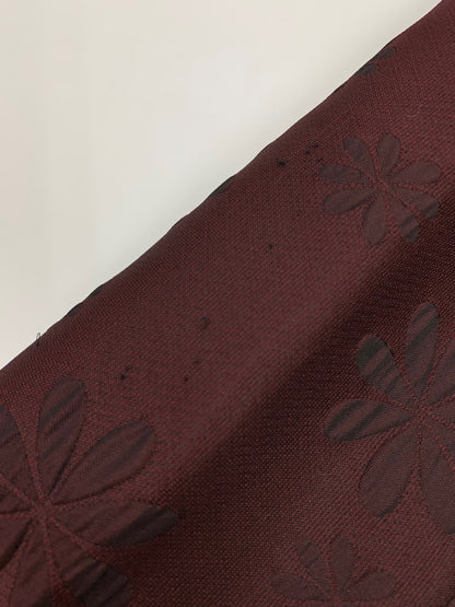 エムズグレイシー 229501 コート 38 ワインレッド 衿付き フラワーモチーフ ITCS3N4H9B0G