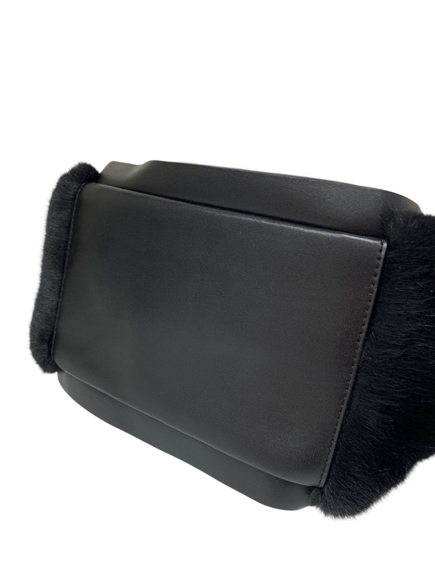 エムズグレイシー ハンドバッグ ブラック フェイクファー パール 2WAY IT3TLYXBQG14