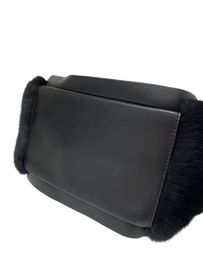 エムズグレイシー ハンドバッグ ブラック フェイクファー パール 2WAY IT3TLYXBQG14