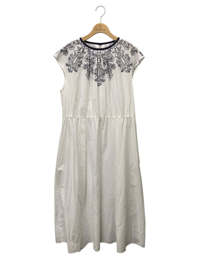 ブールジュ 刺繍フレンチスリーブワンピース 1504062 13+ ホワイト 25SS レリアン ITOJVWWCLJZ3