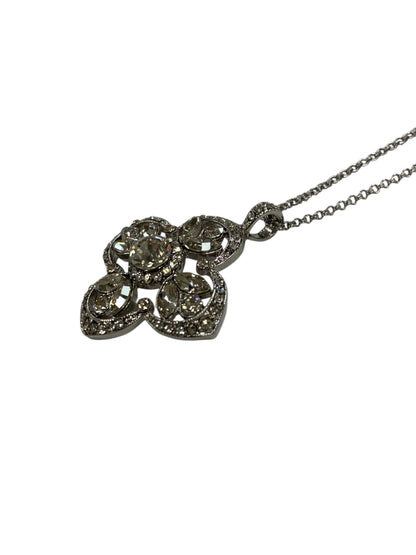 フォクシーブティック ネックレス シルバー ラインストーン フラワー ITIBMDMQ7L2S
