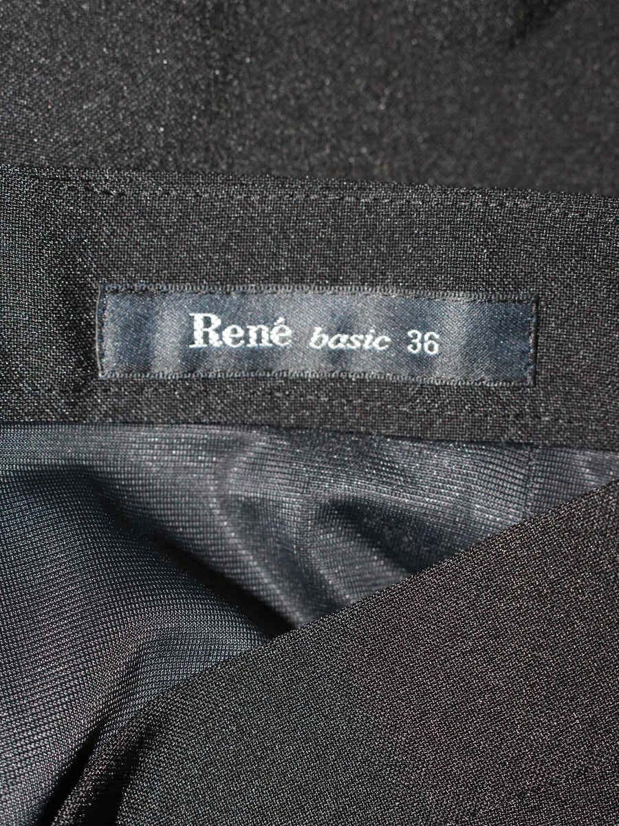 ルネ basic 5124010 スカート 36 ブラック フレア IT0UBJ4FQTQO