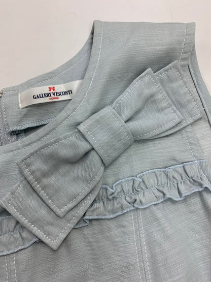 ギャラリービスコンティ 1268711 ワンピース 2 ブルー フラワージップ フリル IT5MXGFOFHU0