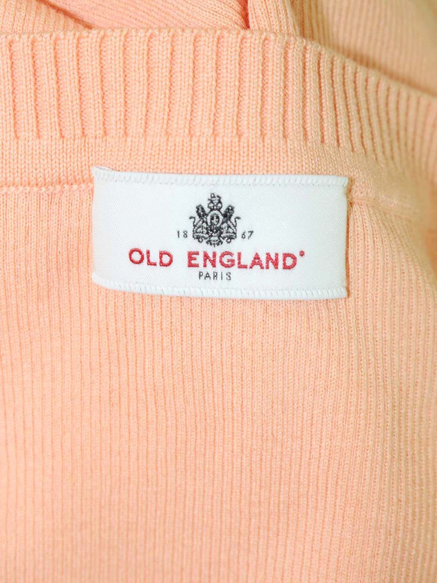 オールドイングランド 50122131 ニット セーター 36 オレンジ コットン クルーネック ITI3ZB0CXUFS