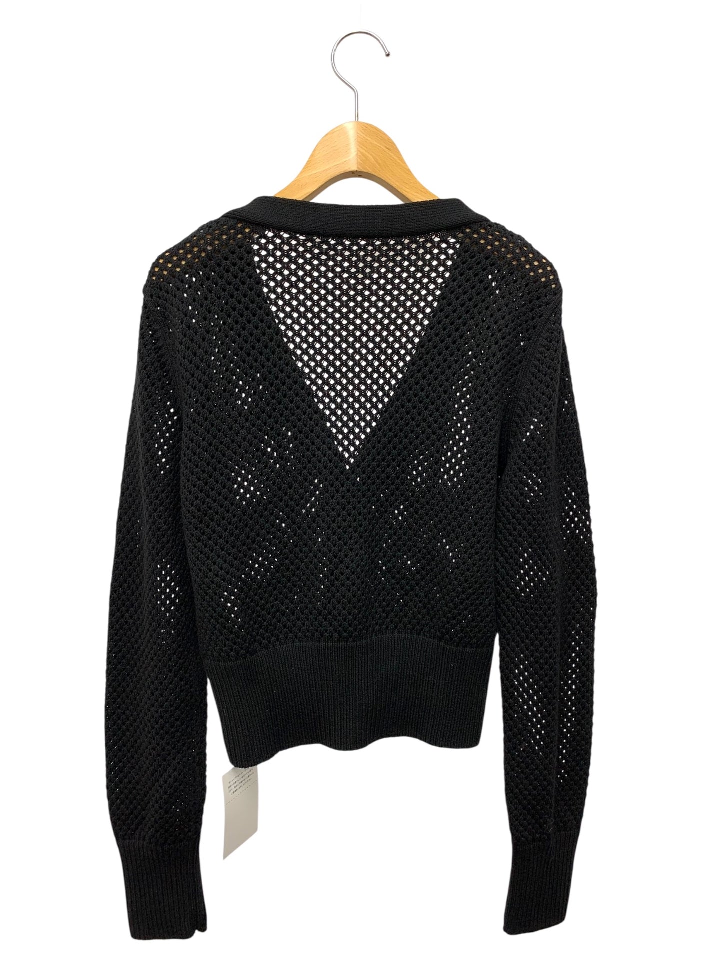 フォクシーブティック Cardigan Ellis 44408 カーディガン 40 ブラック アイレット柄 IT5GR5TQ0CVC