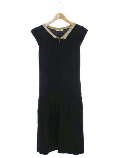 ルネ 6932461 ワンピース 34 ブラック ラインストーン ジップ ニット ITQLAY2G80K6