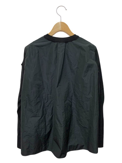 モンクレール GIROCOLLO TRICOT H20939C00010 M1180 セーター S ブラック ニット ナイロン ブラックワッペン ITOU6HXRF494