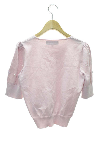 エムズグレイシー 318105 ニット セーター 38 ピンク パール 刺繍 ITSOTGGDIGX2