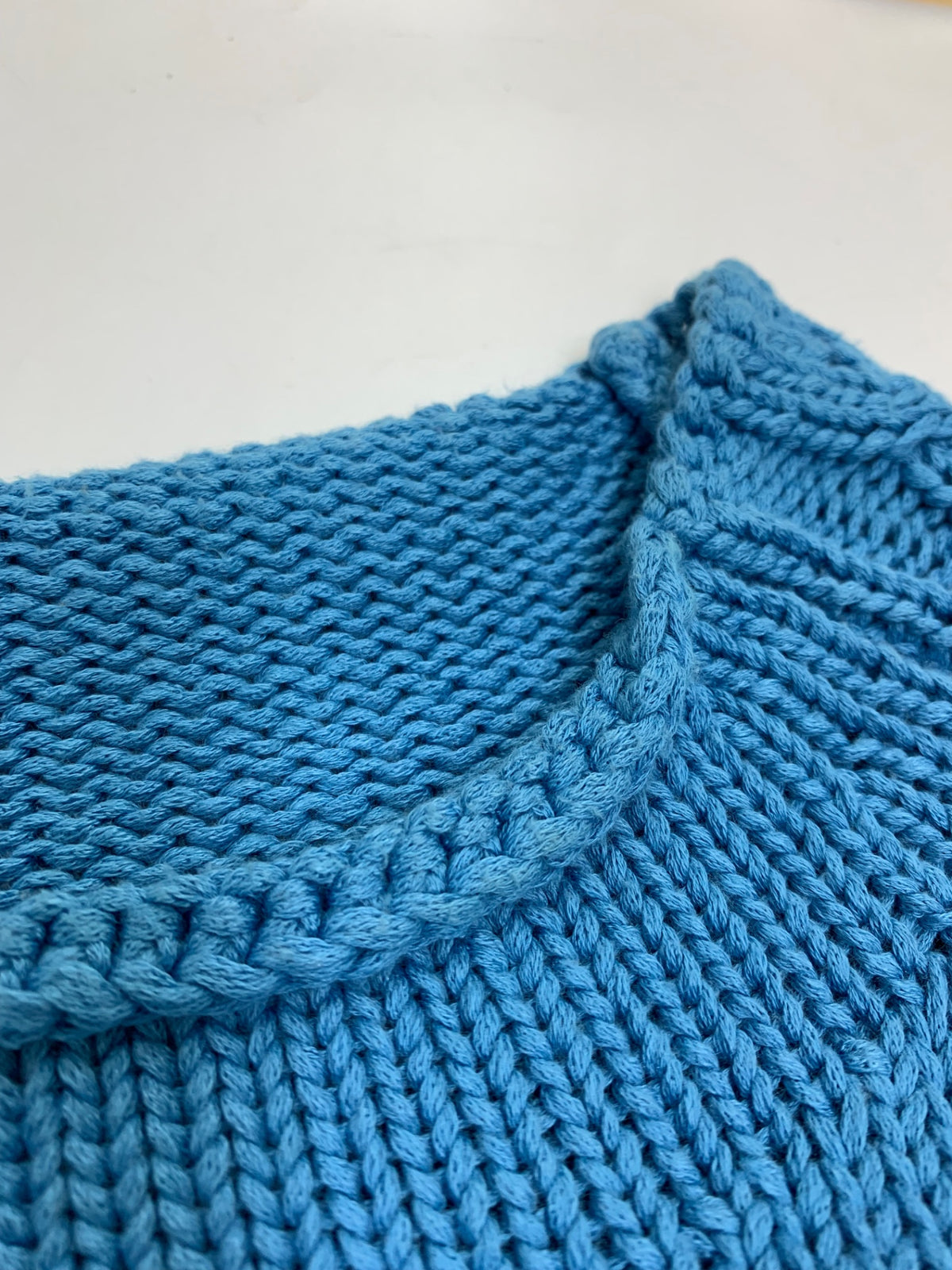 デイジーリン Cotton Silk ミスリンお気に入りセーター 06128 F ブルー ITFPE8SJR348