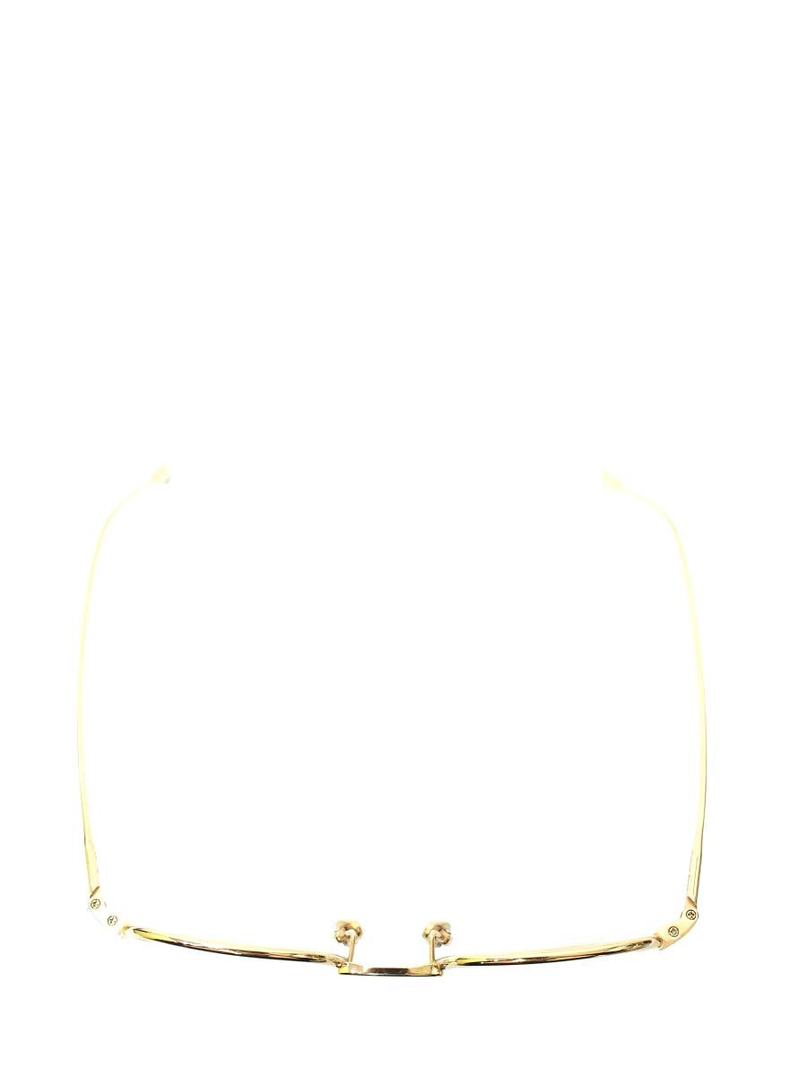 ネイティブサンズ Roy 47 メガネ ゴールド チタンフレーム ストロベリーシェイプ ITNVCR8EI76K