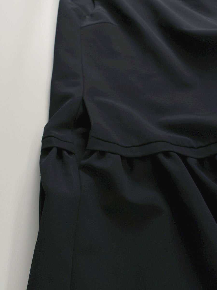 フォクシーニューヨーク 38959 ワンピース 40 ネイビー ギャザー IT6KEIWDP5MI