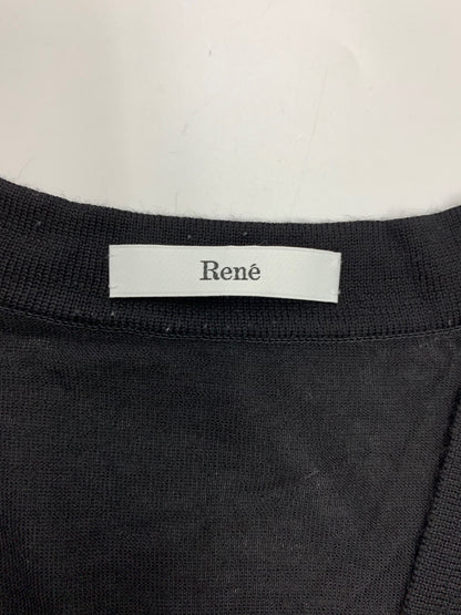 ルネ 6312170 カーディガン 36 ブラック ウール ミディアム IT2Y72VB3OFC 【SALE】