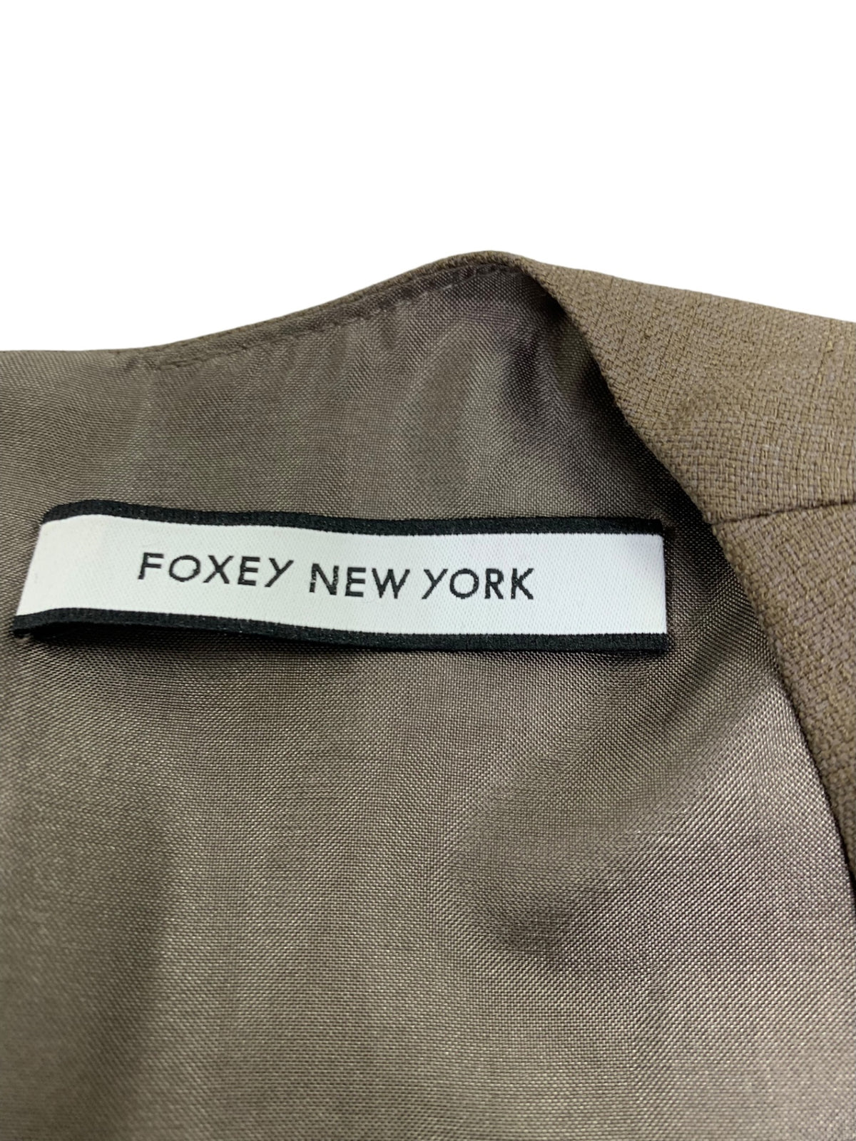 フォクシーニューヨーク Sienne Stretch Linen 36467 ワンピース 38 ブラウン IT1VOC31HWYW