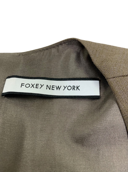 フォクシーニューヨーク Sienne Stretch Linen 36467 ワンピース 38 ブラウン IT1VOC31HWYW
