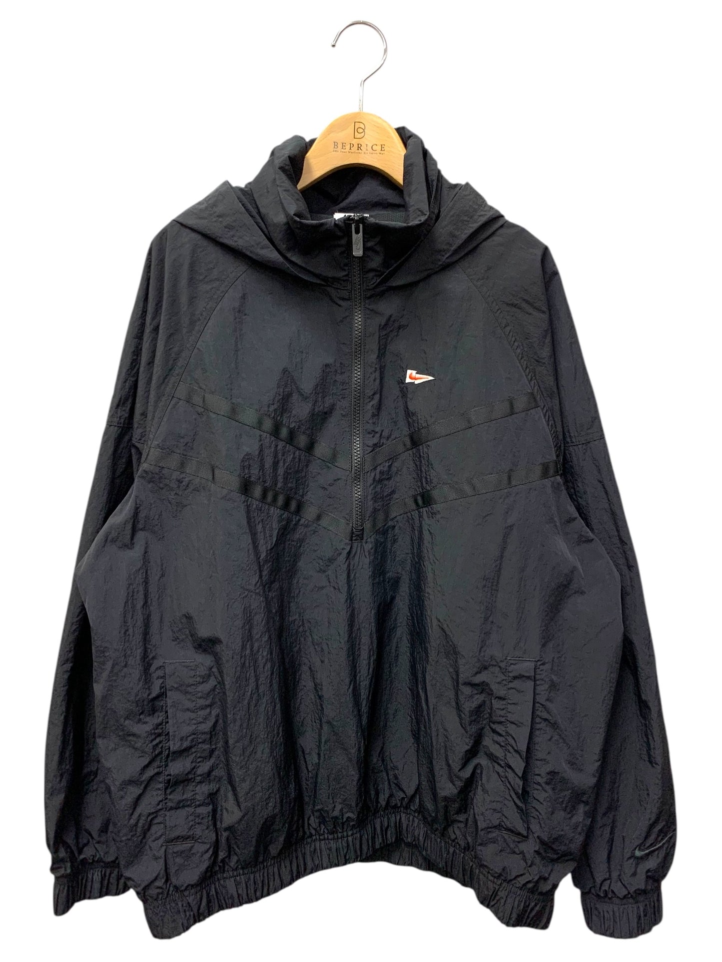 ナイキ AS M NSW WR+ LND HZ HD JKT FD0903-010 ナイロンジャケット L ブラック ハーフジップ ITCTDKIXK1EM