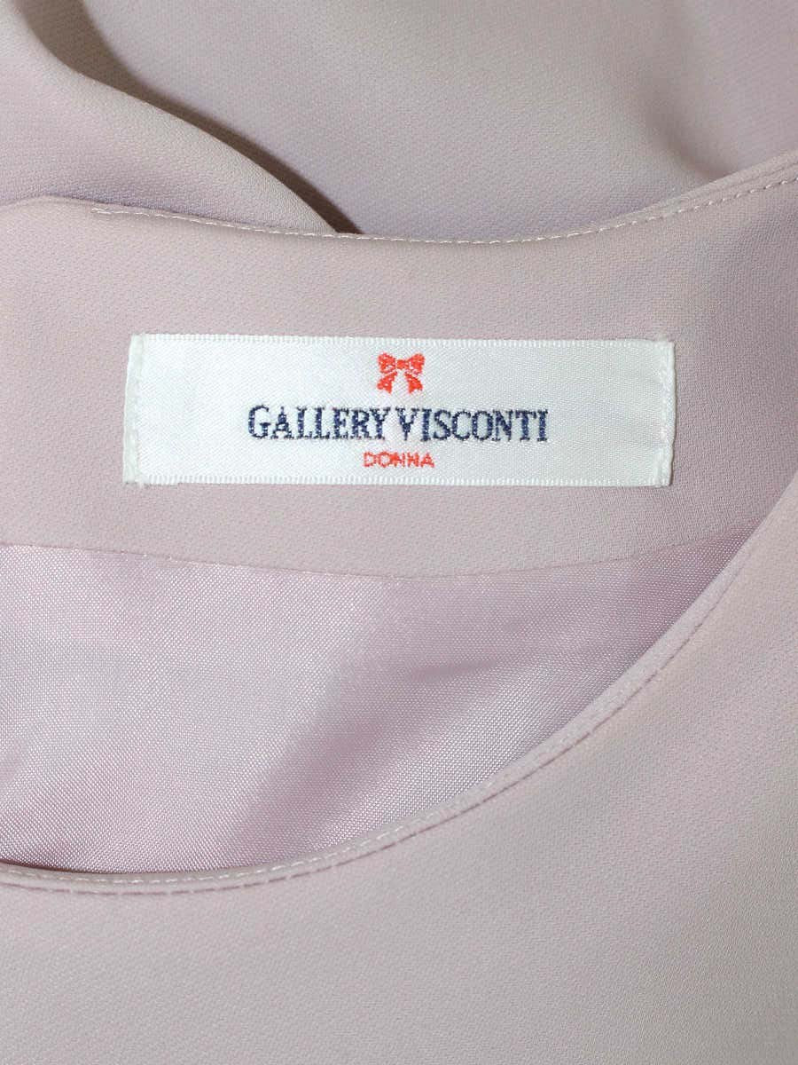 ギャラリービスコンティ 1128977 ワンピース 3 ピンク フラワーモチーフ レース IT3MB3WVDRQC 【SALE】