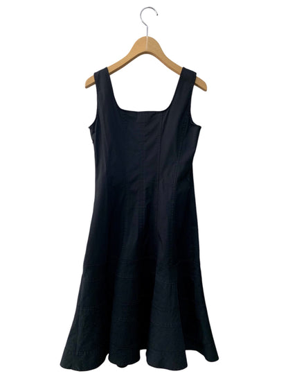 マックスマーラ 62210981 ワンピース 36 ブラック フレアー 綿 ステッチ ITJJZ958KTLW 【SALE】