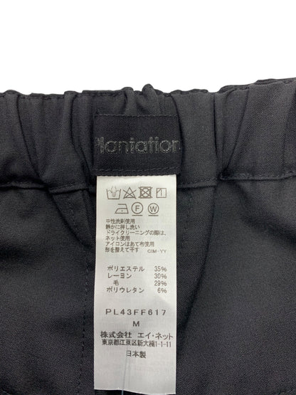 プランテーション S LUXE TORO PL43FF617 ワイドパンツ M ブラック 24aw IT961WTGT0G0