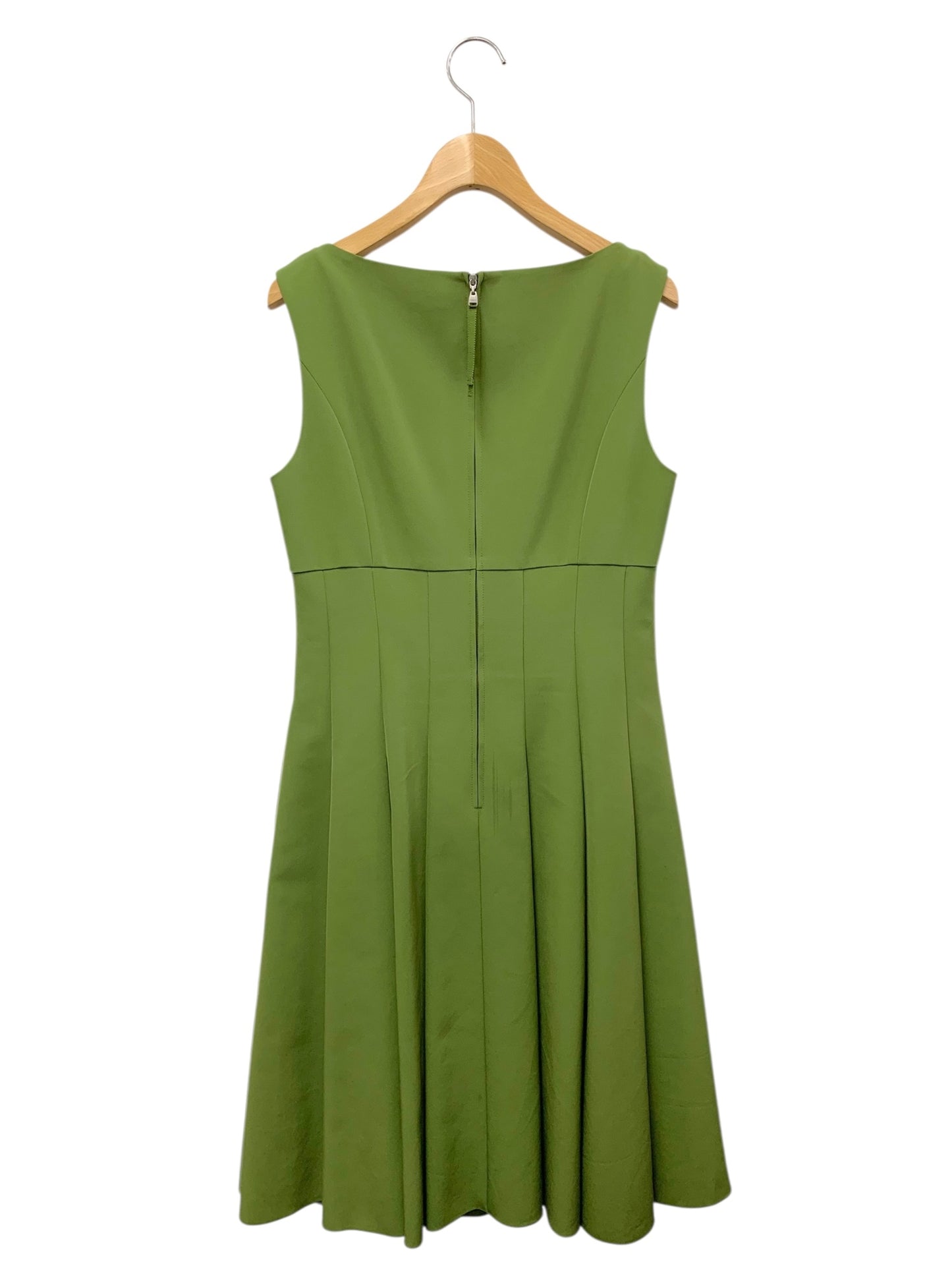 フォクシーニューヨーク スリムタックドレス 38327 ワンピース 40 グリーン ITL7A2OI2ONW