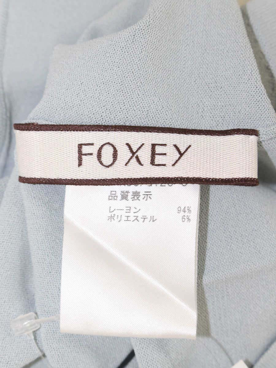 フォクシーブティック Upper Standard  35276 カーディガン 40 ブルー IT69WL8ZGFOM