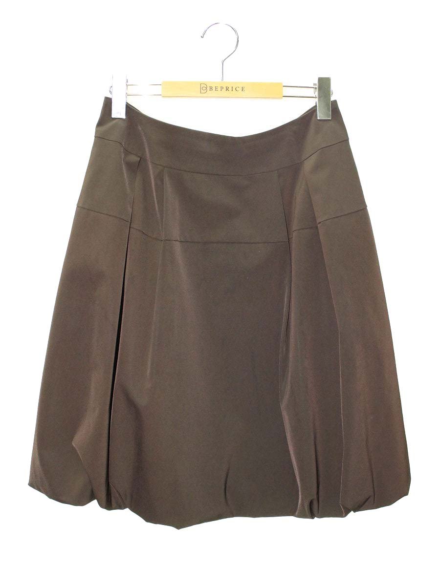 フォクシーニューヨーク 22081 スカート 42 ブラウン バルーン ITZM2MSQ64QW 【SALE】