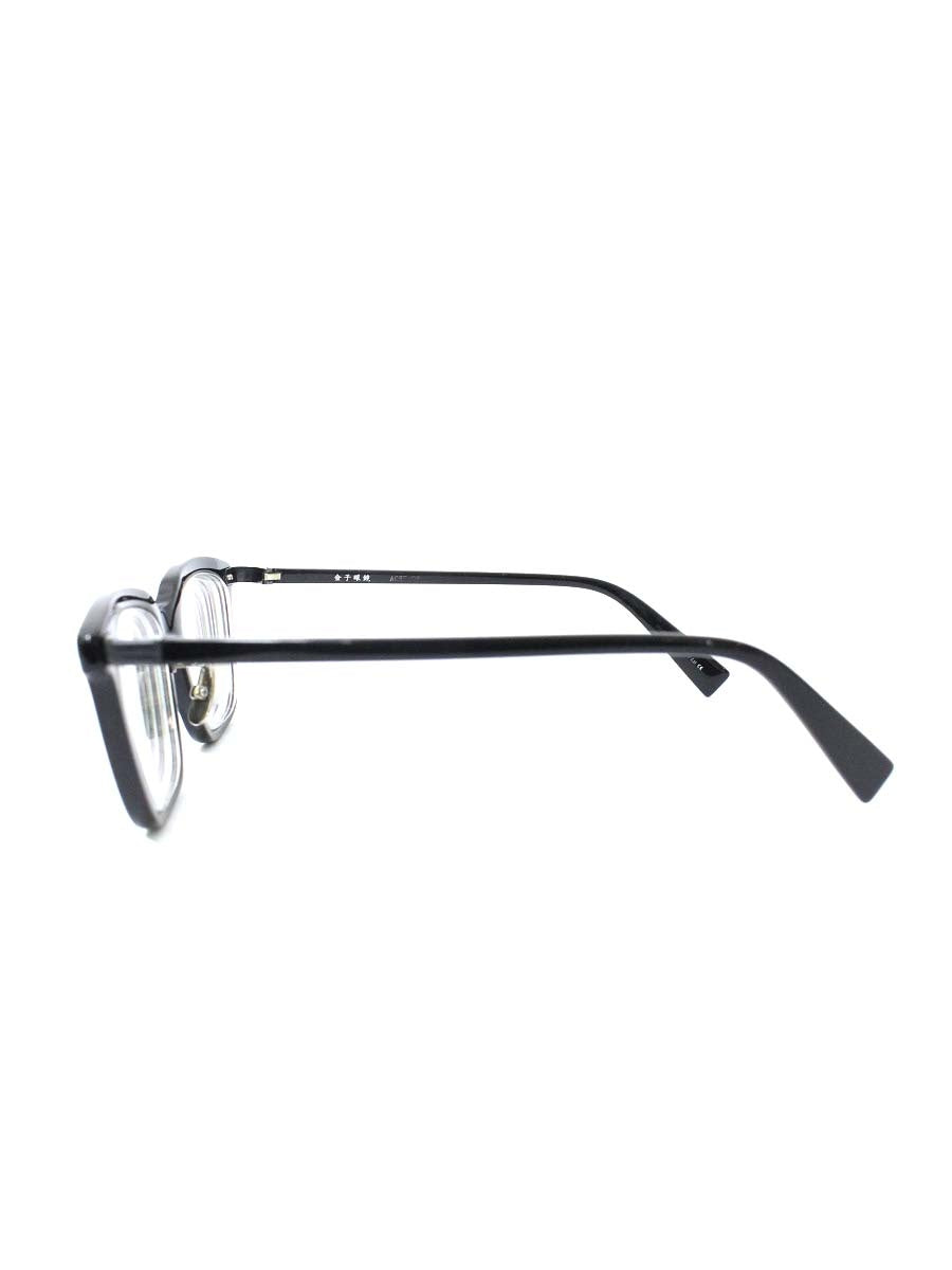 金子眼鏡 KA-15 メガネ ブラック セルフレーム フルリム ウェリントン ITDGZVYSB2V4