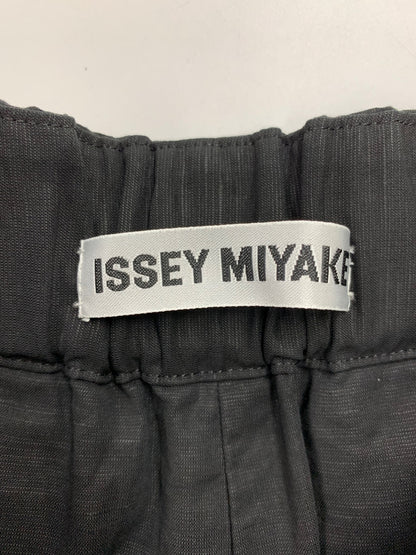 イッセイミヤケ IM51FF519 リネン混パンツ 2 ブラック ITEJ4FHH47WG