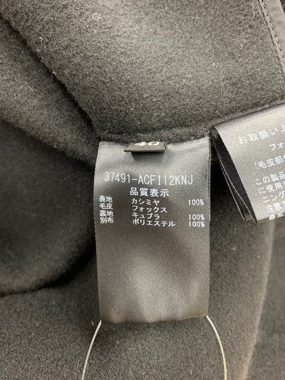 フォクシーブティック 37491 コート 38 ブラック フォックスファー カシミア ビジュー IT54P1OLEOQW