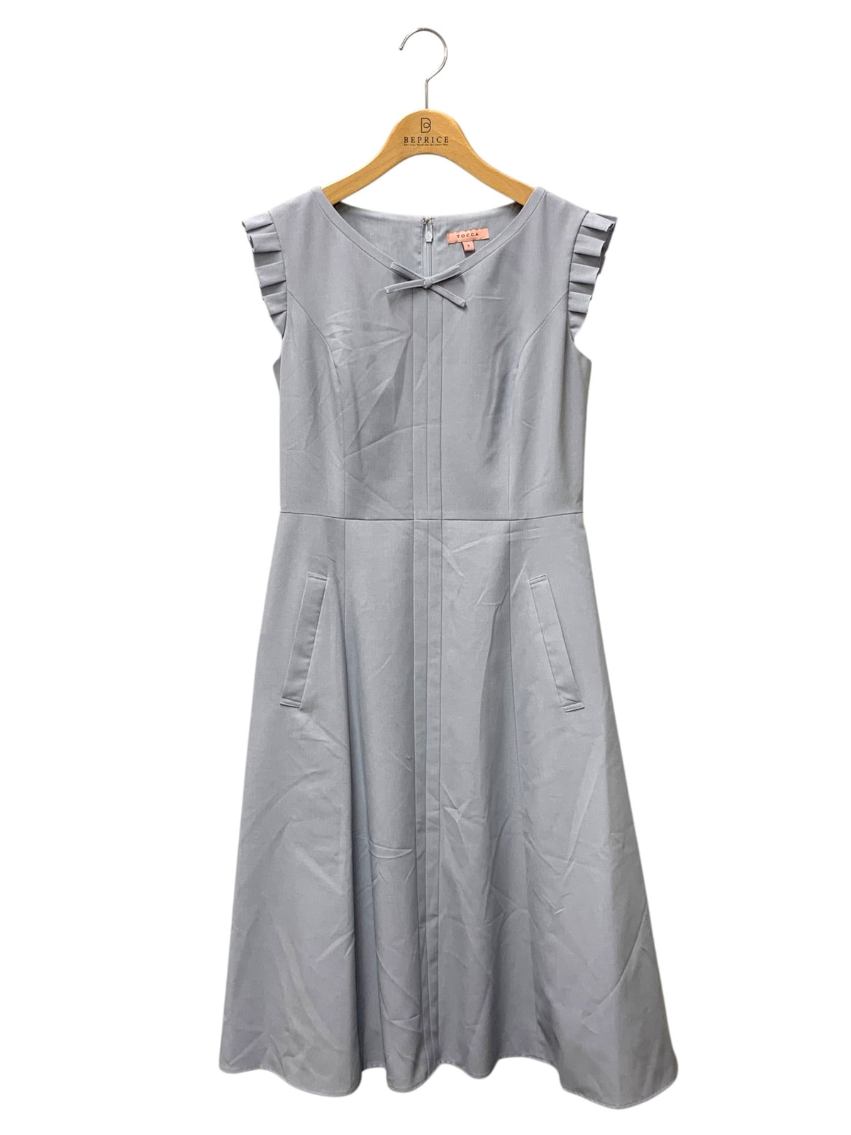トッカ AFTER RAIN OPTOSM0660 ワンピース 2 ブルー リボン IT87H3E2RDLU