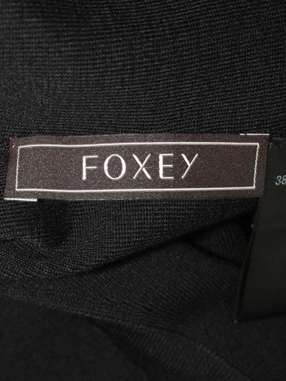 フォクシーブティック Knit Top Deneuve 38993 セーター ニット 38 ブラック IT45DDZ8ZIHS