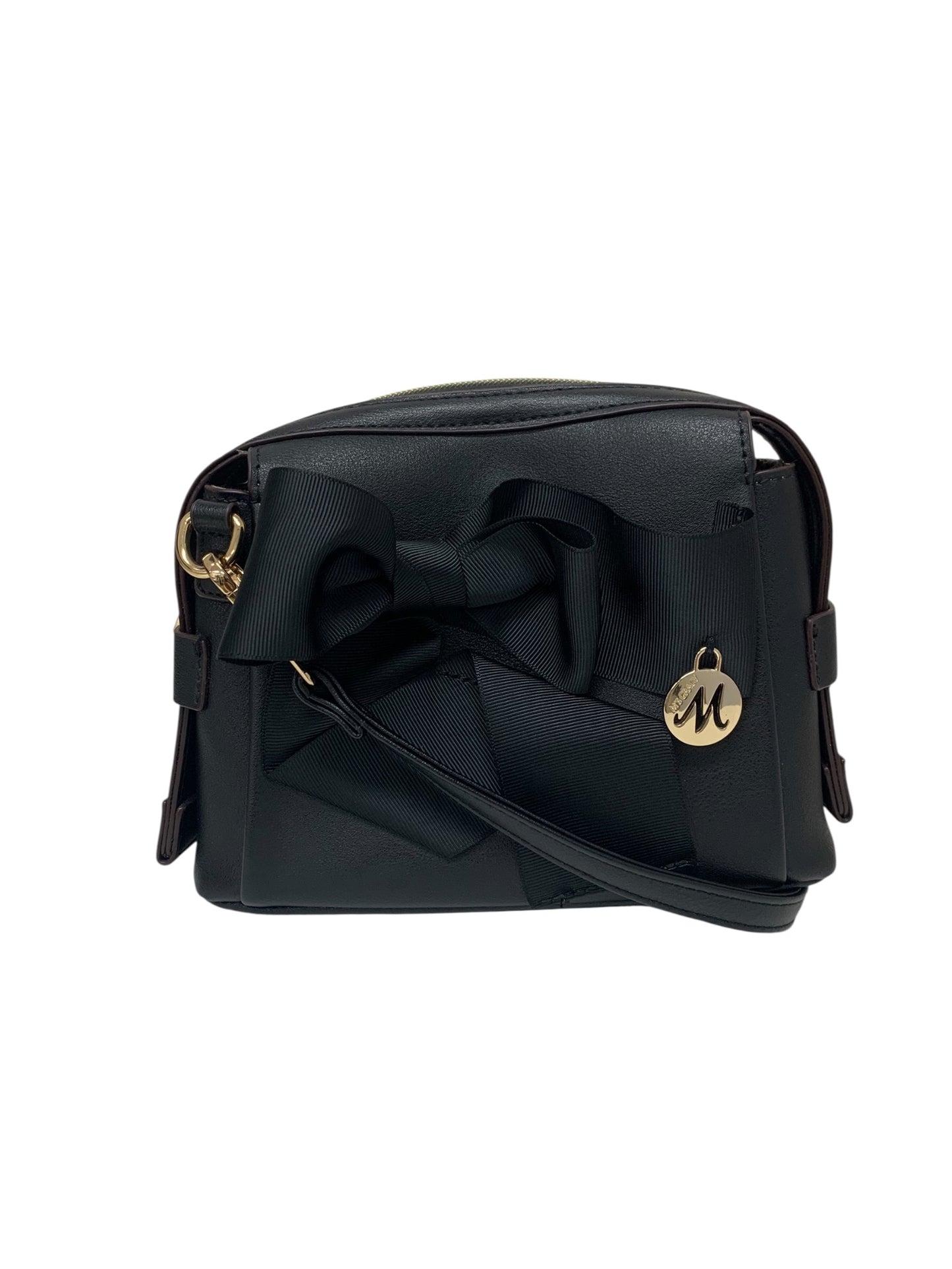 エムズグレイシー リボン付きコンパクトショルダーバッグ 294509 ブラック IT7EXFIXNKNG