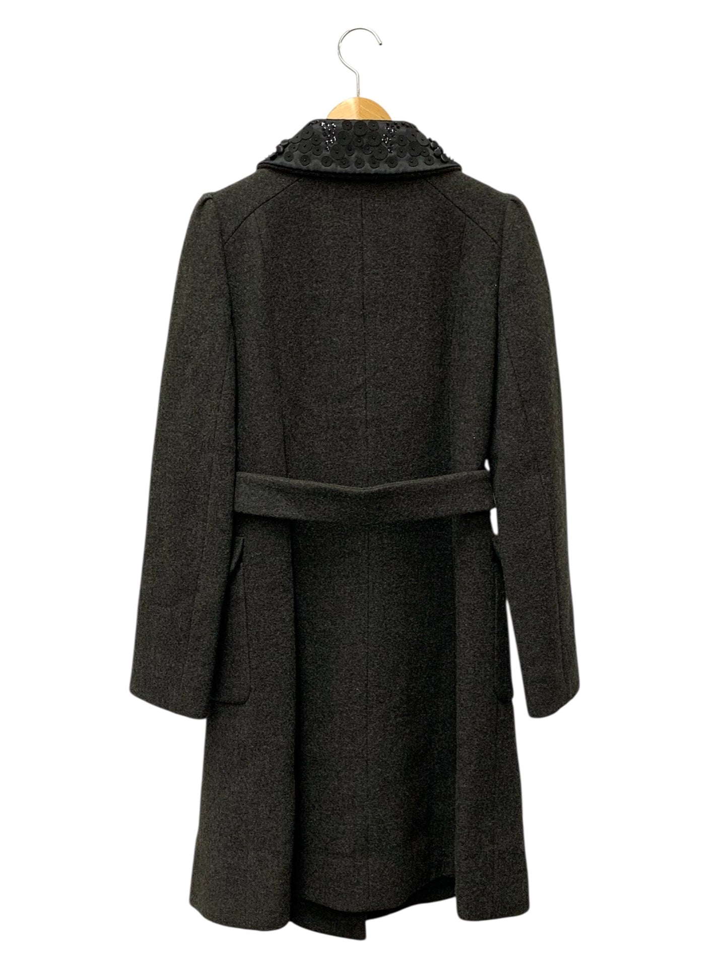 トゥービーシック UWF82-820-08 コート 40 グレー 襟ビジュー ウール ITM61REFKYQ6